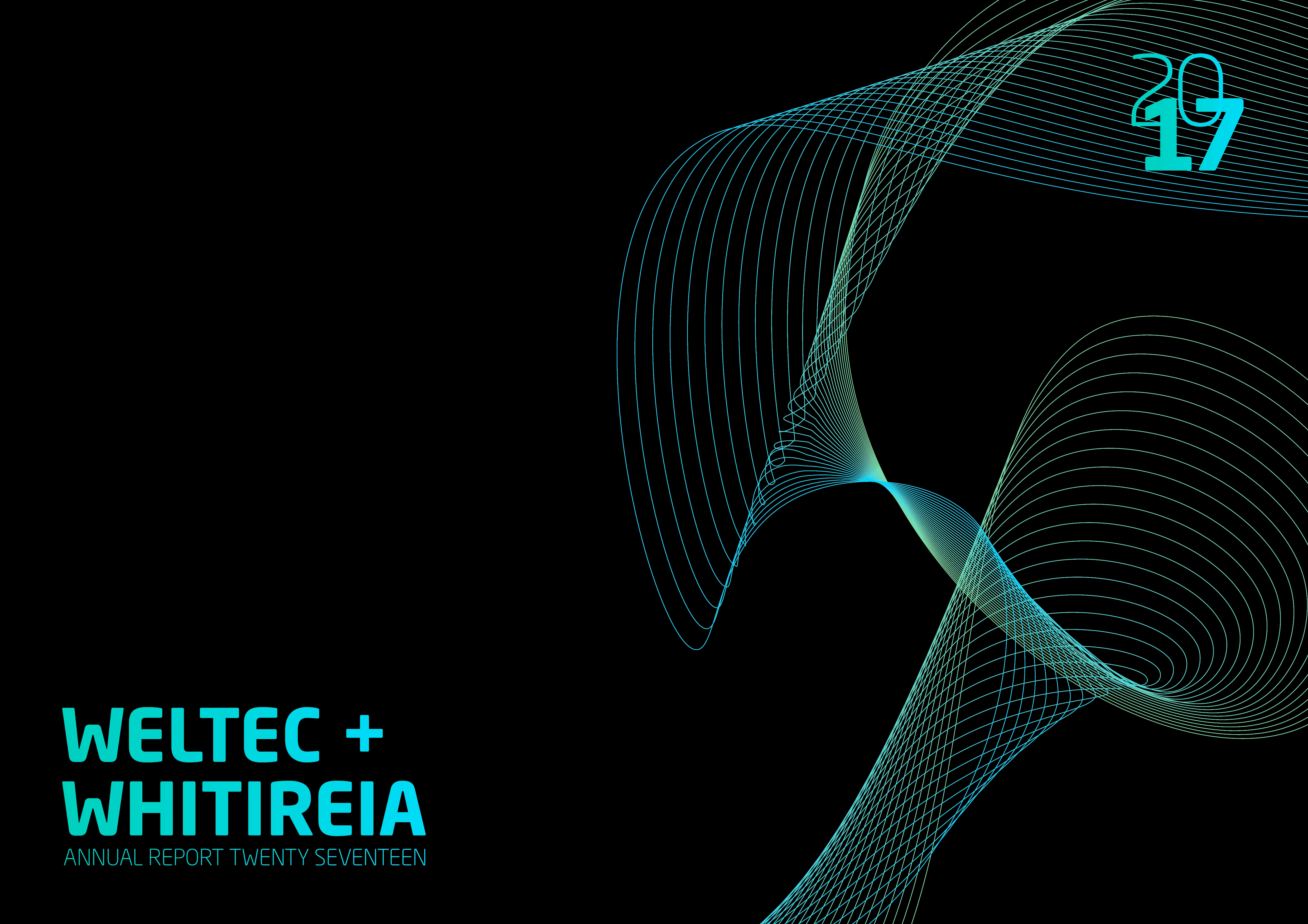 WelTec & Whitireia annual report cover graphic