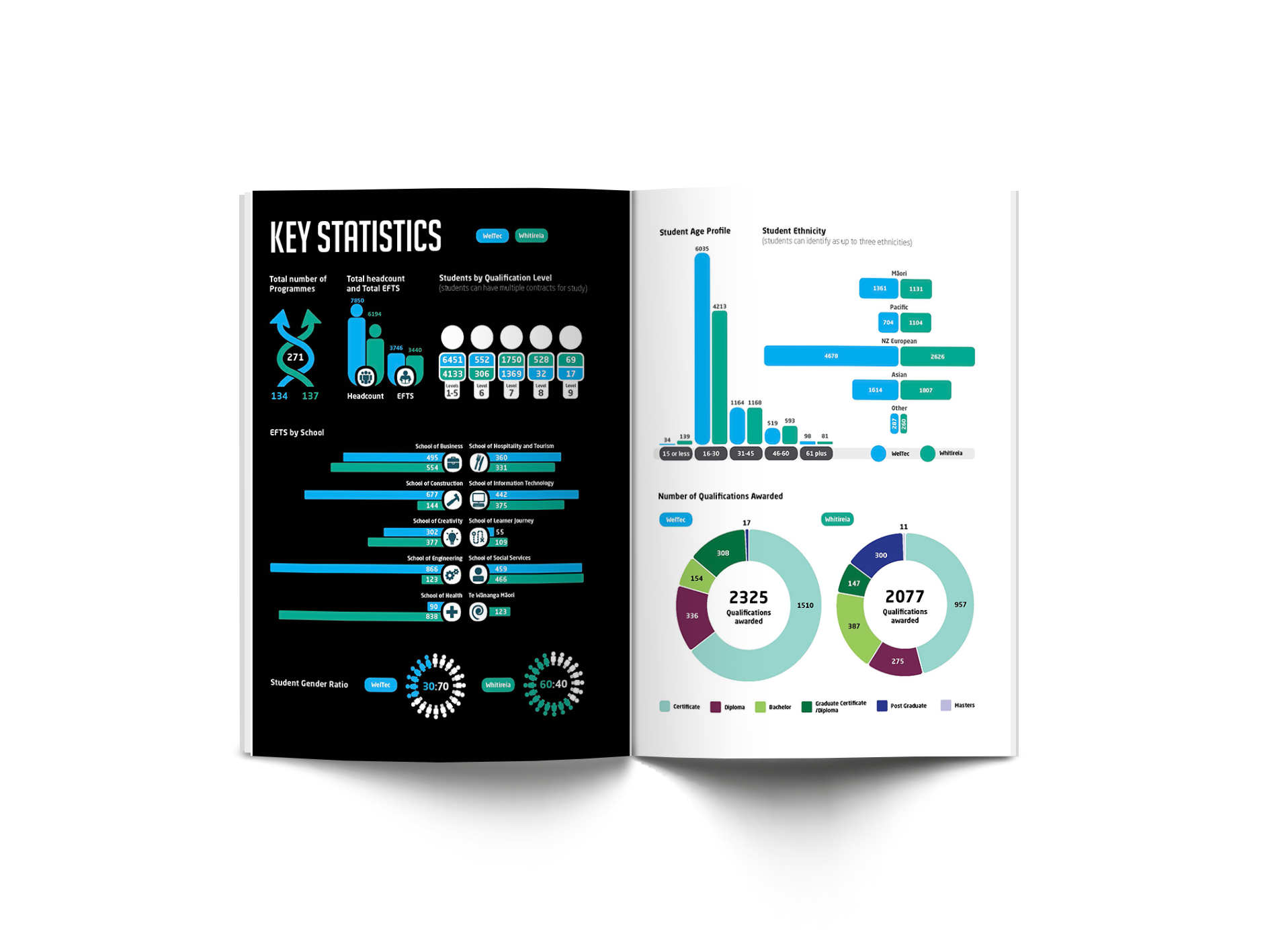 Annual report stats spread